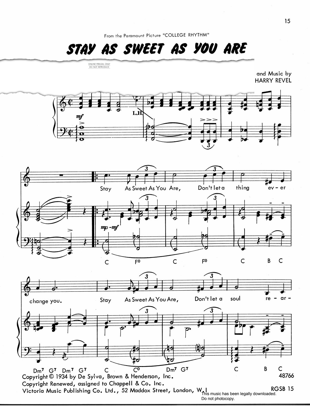 Produktbild zu: Stay As Sweet As You Are
