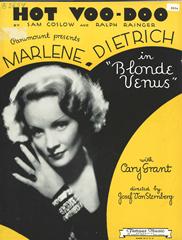 cover: Hot Voodoo, Marlene Dietrich, Gesang, Gitarre, Klavier