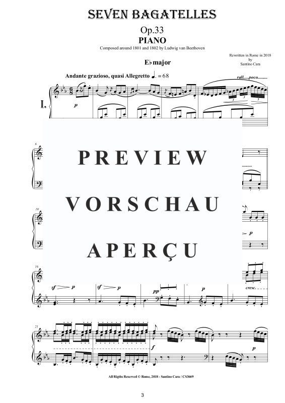 Produktgalerie: Seite 4 von 11 Seven Bagatelles for Piano Op.33, , Klavier Solo