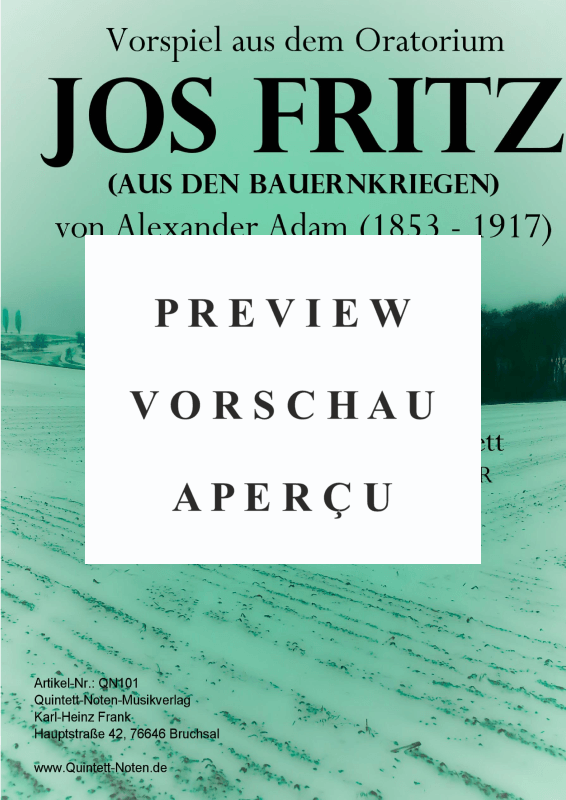 Product gallery: Page 2 of 11 Jos-Fritz (Vorspiel aus dem Oratorium Jos Fritz - aus den Bauernkriegen), , Brass Quintet