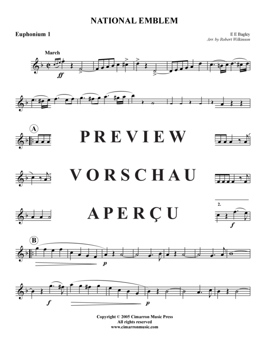 Product gallery: Page 7 of 16 National Emblem , , (Tuba Quartet: 2x Baritone, 2xTuba)