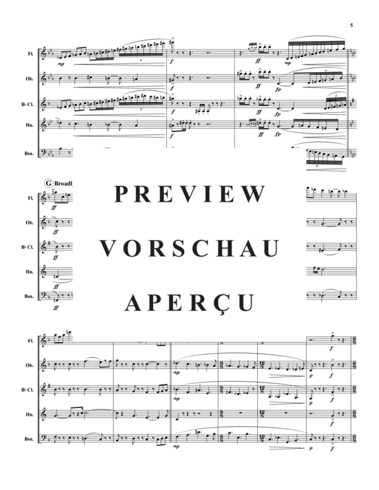 Produktgalerie: Seite 6 von 21 Contrasts – 3 Sätze , , (Holzbläser-Quintett)