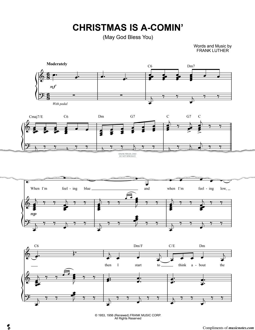 Produktgalerie: Seite 1 von 1 Christmas Is A Comin' (May God Bless You), Frank Luther, Gesang, Gitarre, Klavier