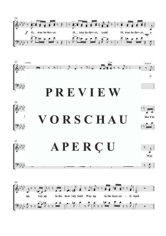 Produktgalerie: Seite 4 von 11 Sometimes I Feel Like a Motherless Child, , Gemischter Chor SAB, Sopran Solo und Klavier