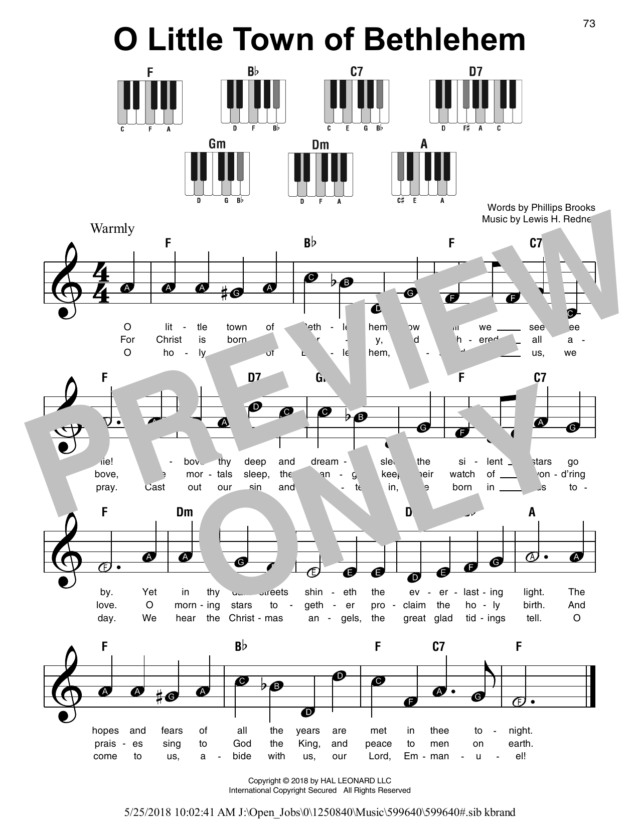 Produktbild zu: O Little Town Of Bethlehem