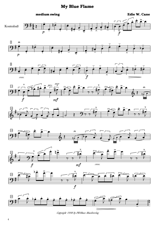 Produktgalerie: Seite 1 von 11 My Blue Flame, , Cello und Kontrabass