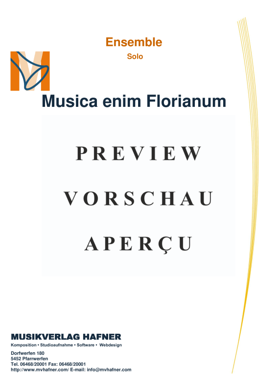 Product gallery: Page 2 of 11 Musica enim Florianum, , (clarinet in Bb and piano)