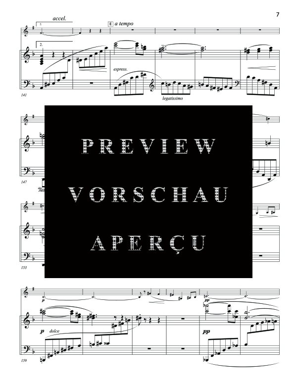 Product gallery: Page 11 of 11 Sonata No. 2, , (clarinet in Bb and piano)