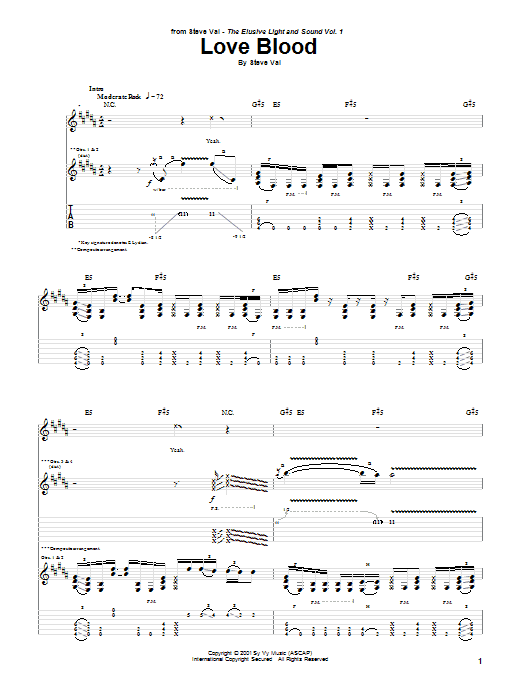 Produktgalerie: Seite 1 von 1 Love Blood, Steve Vai, Gitarre