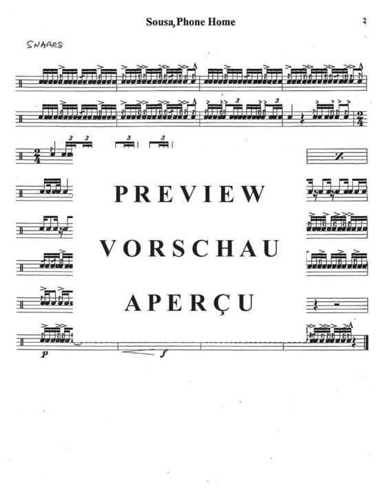 Produktgalerie: Seite 21 von 21 Sousa, Phone Home! , , (Sousaphon/Tuba Duett + opt. Percussion)
