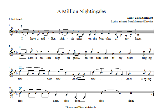 Product gallery: Page 1 of 1 I Have a Million Nightingales, Linda Hirschhorn