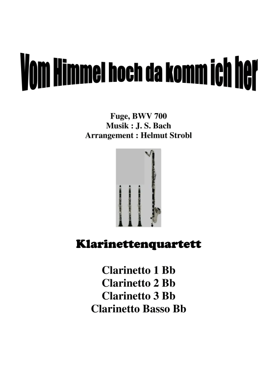 Produktbild zu: Vom Himmel hoch da komm ich her Fuge