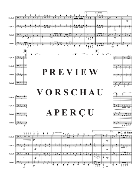 gallery: Unter dem Doppeladler , , (Tuba Quartett: 2x Bariton, 2xTuba)