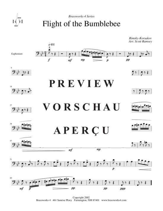 Produktgalerie: Seite 7 von 8 Hummelflug, , (2xTrompete in B, Horn in F, Posaune)