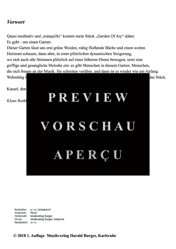 Produktgalerie: Seite 3 von 9 Garden Of Joy, , Blockflötenensemble und Gitarre - Partitur