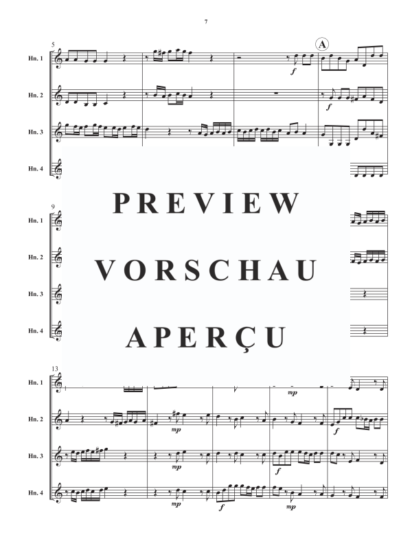 Product gallery: Page 9 of 11 Konzert No. 2 in F-Dur, , Horn Quartet