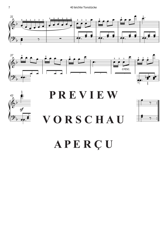 Product gallery: Page 10 of 10 40 leichte Tonstücke - op. 803, Werke 21 - 24 , , Piano Solo
