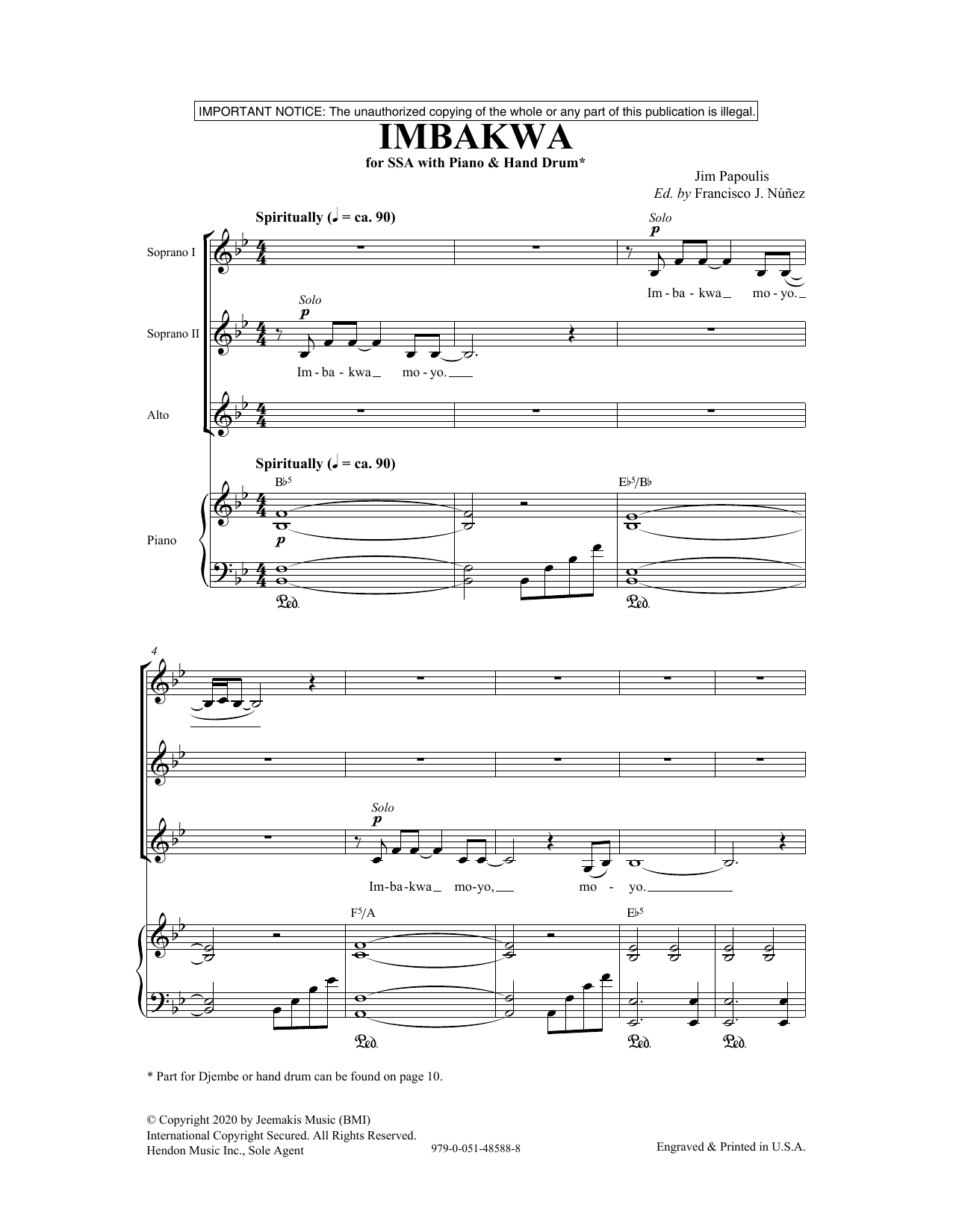 Produktgalerie: Seite 1 von 1 Imbakwa, Jim Papoulis, Chor