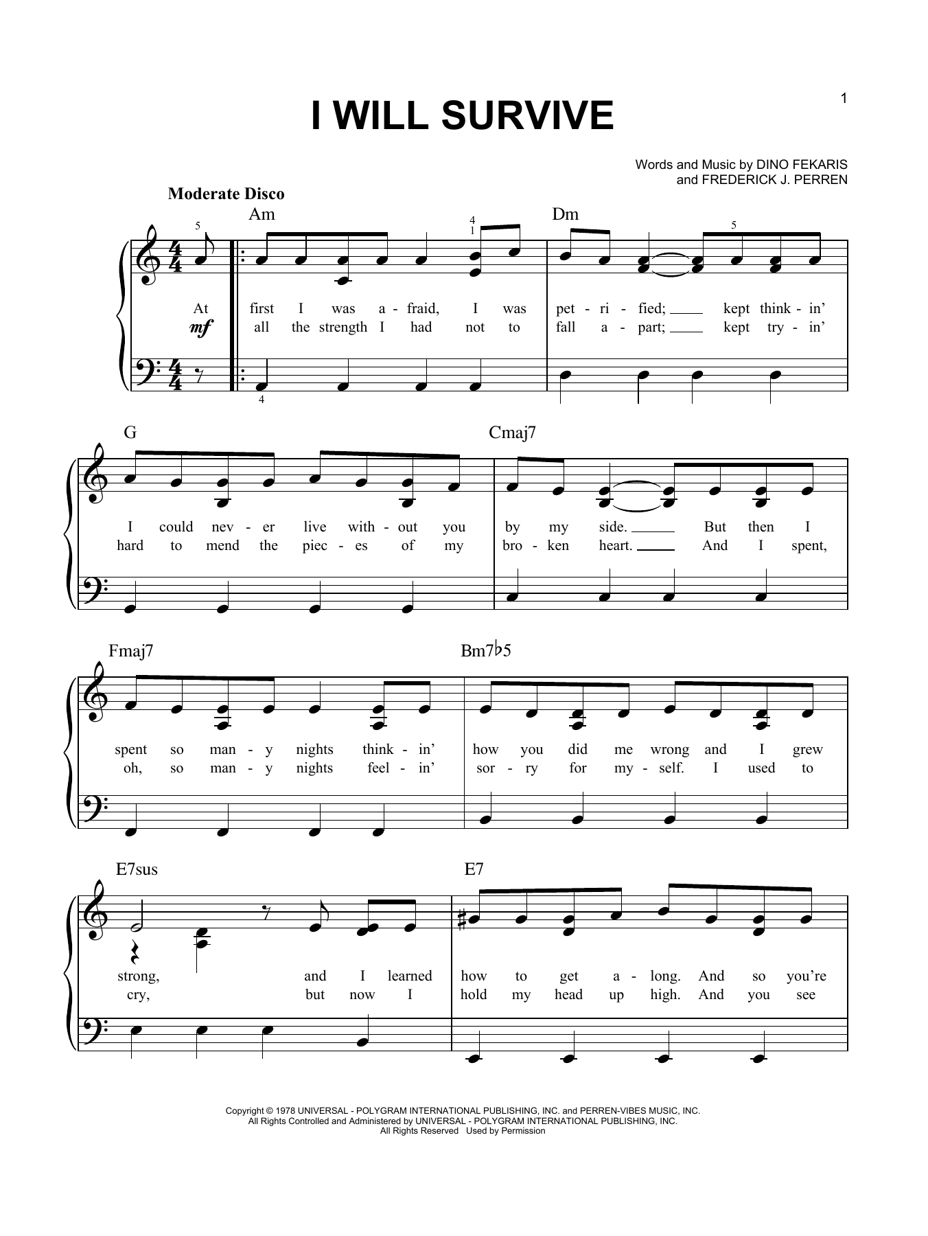 Product picture to:  I Will Survive - Gloria Gaynor