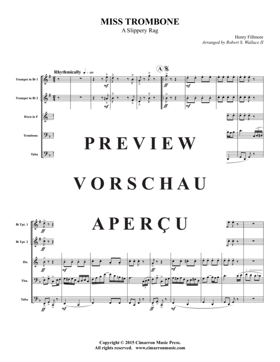 Produktgalerie: Seite 2 von 9 Miss Trombone , , (Blechbläser-Quintett)
