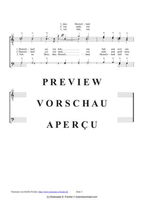 Product gallery: Page 4 of 4  Deutschland hoch , , (male choir)