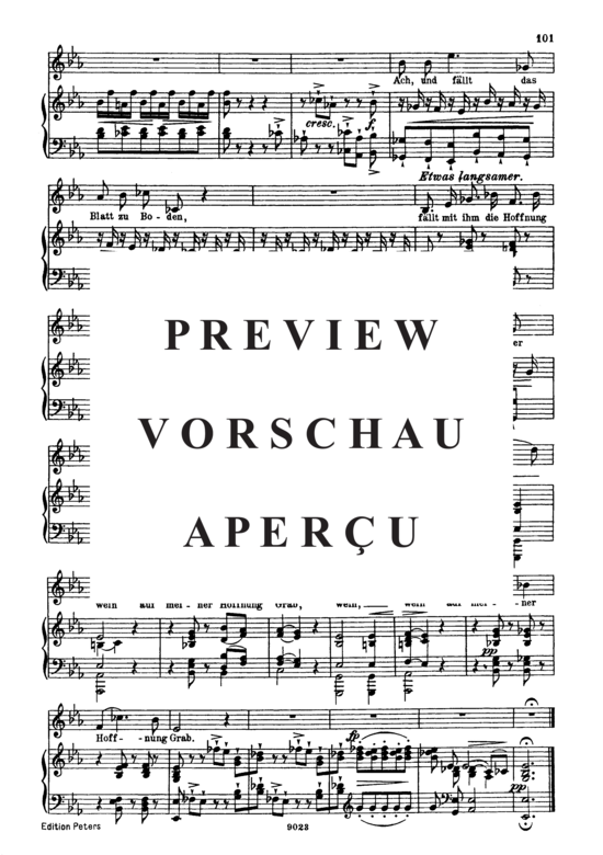 gallery: Letzte Hoffnung D.911-16 (Winterreise) , ,  (Gesang hoch + Klavier)