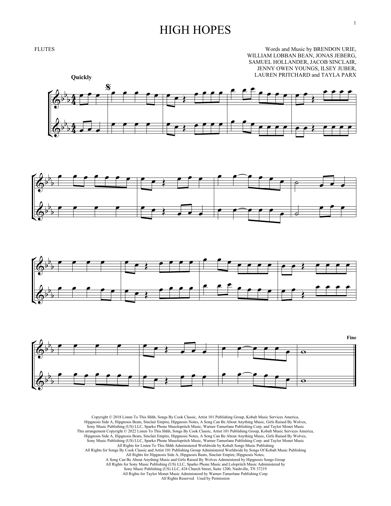 Product gallery: Page 1 of 1 High Hopes, Panic! At The Disco