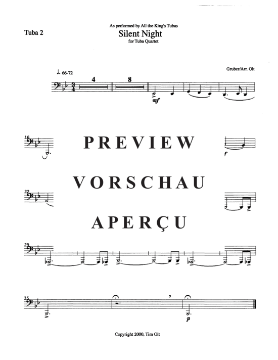 Product gallery: Page 9 of 9 Silent Night , , (Tuba Quartett EETT)