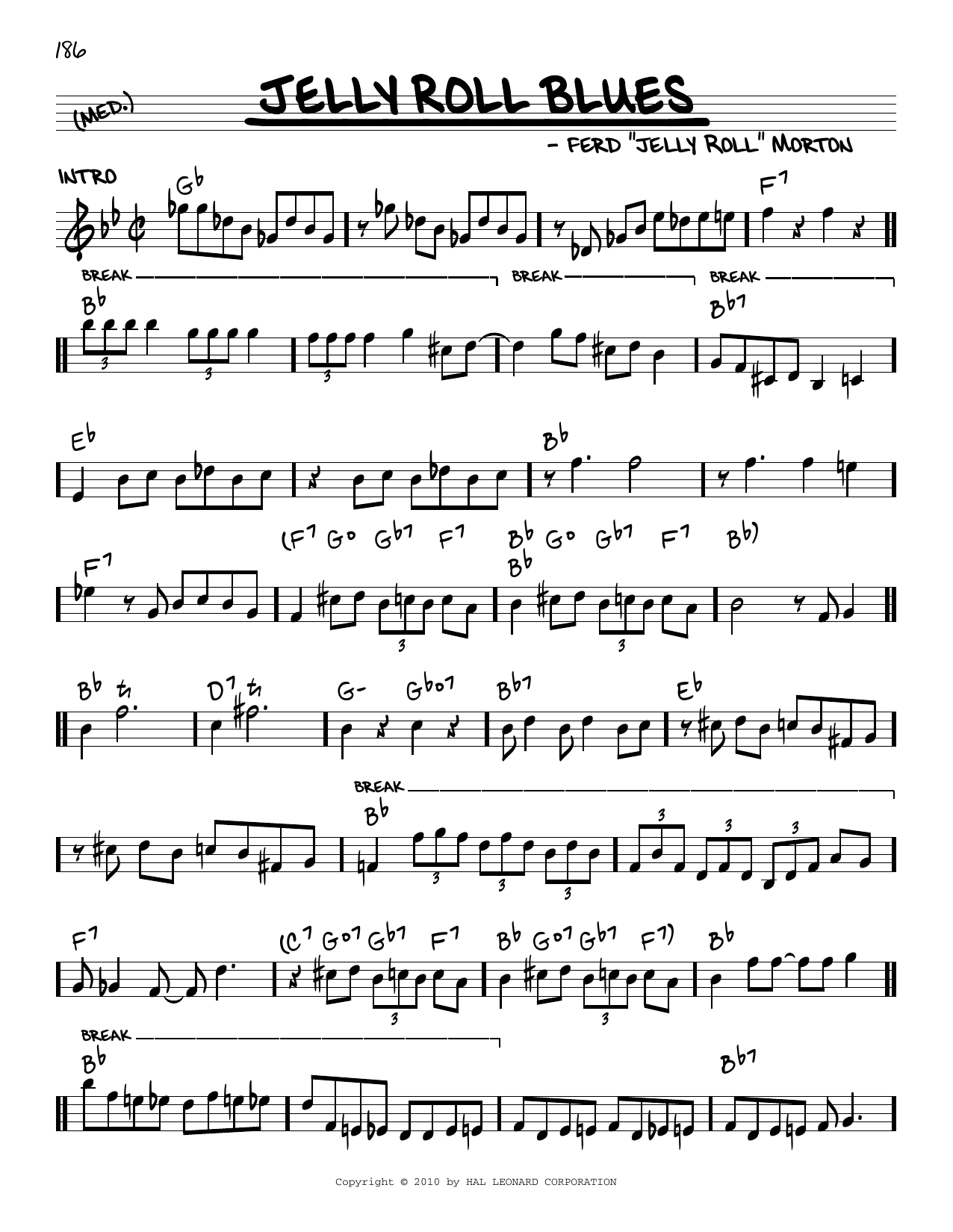 Produktbild zu: Jelly Roll Blues (arr. Robert Rawlins)