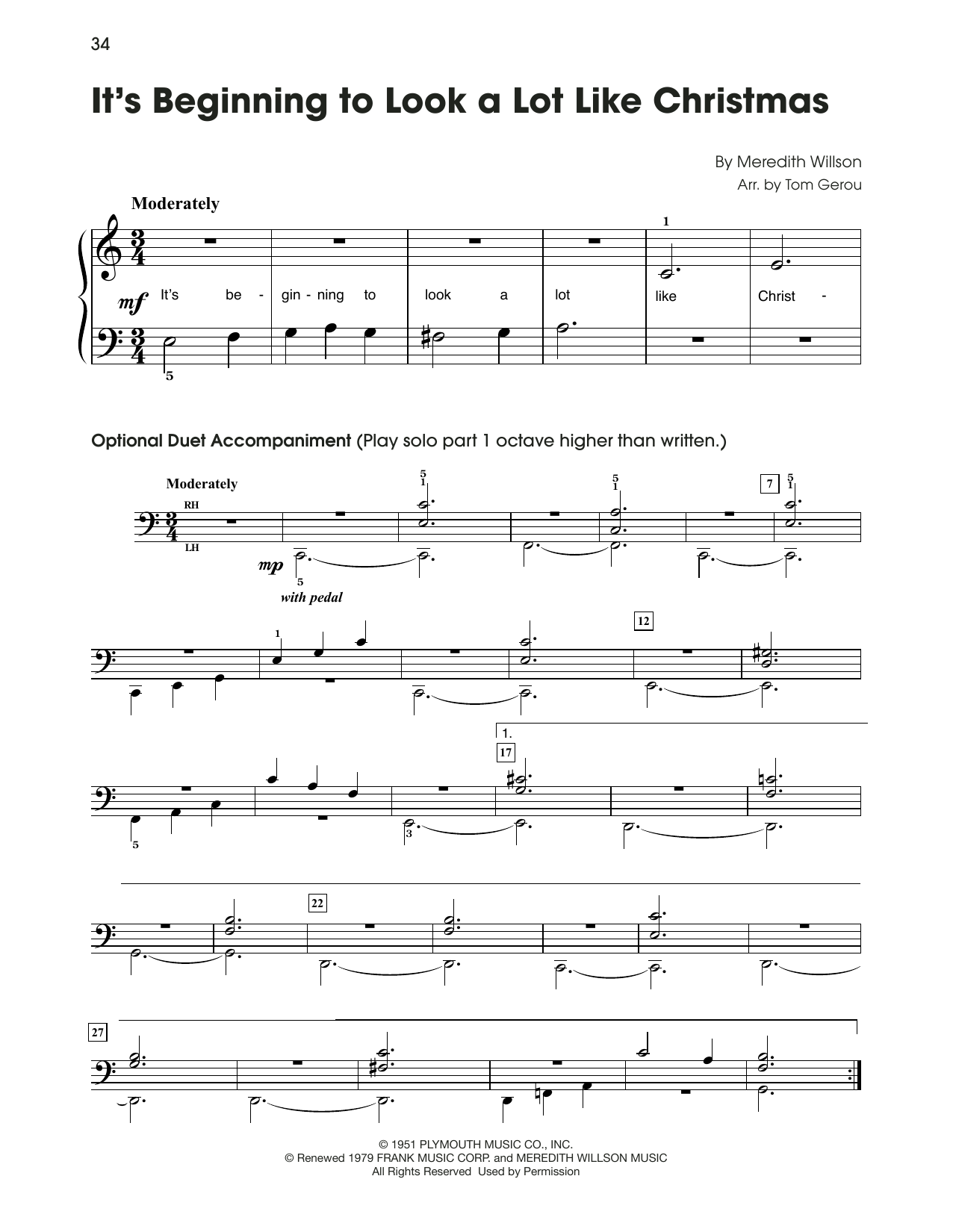 Product picture to: It's Beginning To Look Like Christmas (arr. Tom Gerou)