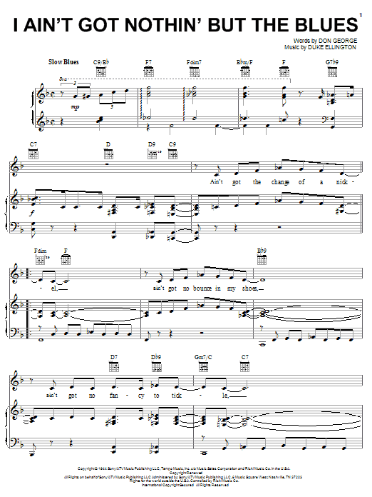 Produktbild zu: I Ain't Got Nothin' But The Blues