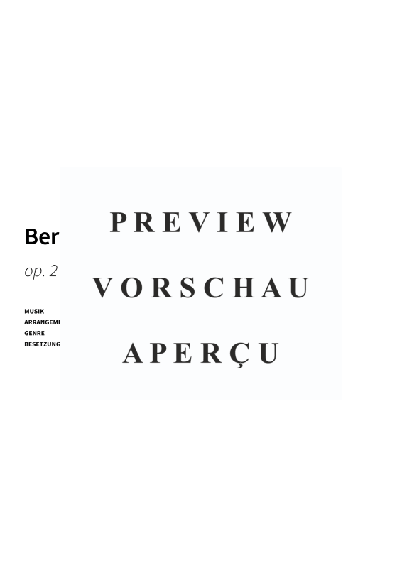 Product gallery: Page 3 of 6 Berceuse - op. 2 · Vereinfachte Fassung, , Solo Piano