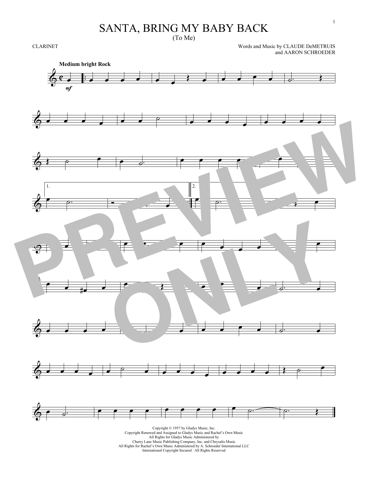 Product gallery: Page 1 of 1 Santa, Bring My Baby Back (To Me), Elvis Presley