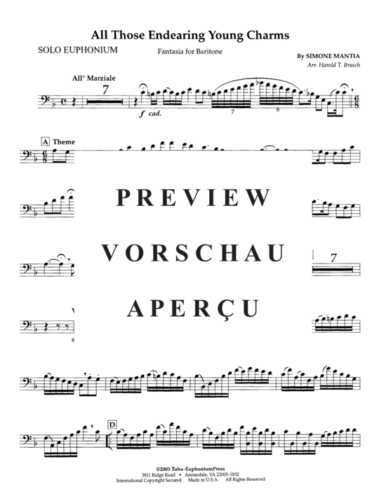 Product gallery: Page 14 of 20 All Those Endearing Young Charms , , (euphonium + piano)