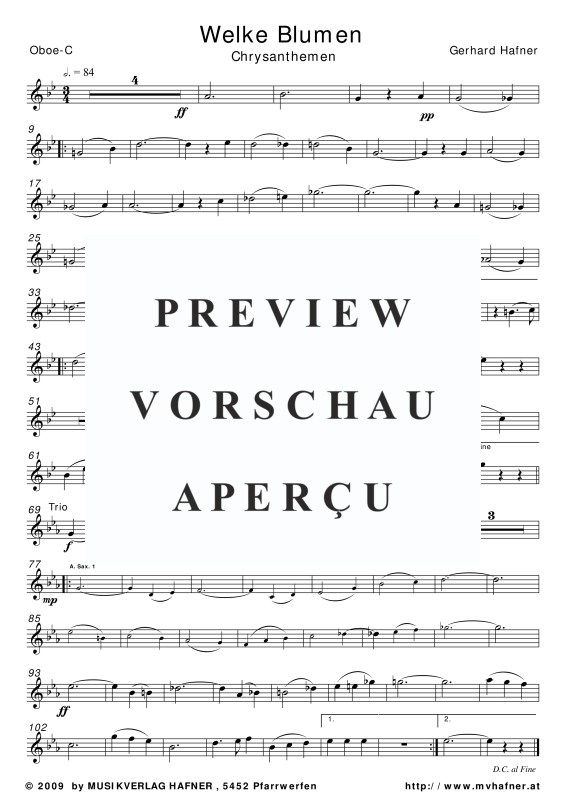 Product gallery: Page 8 of 11 Welke Blumen - Konzertwalzer, , (large wind orchestra)