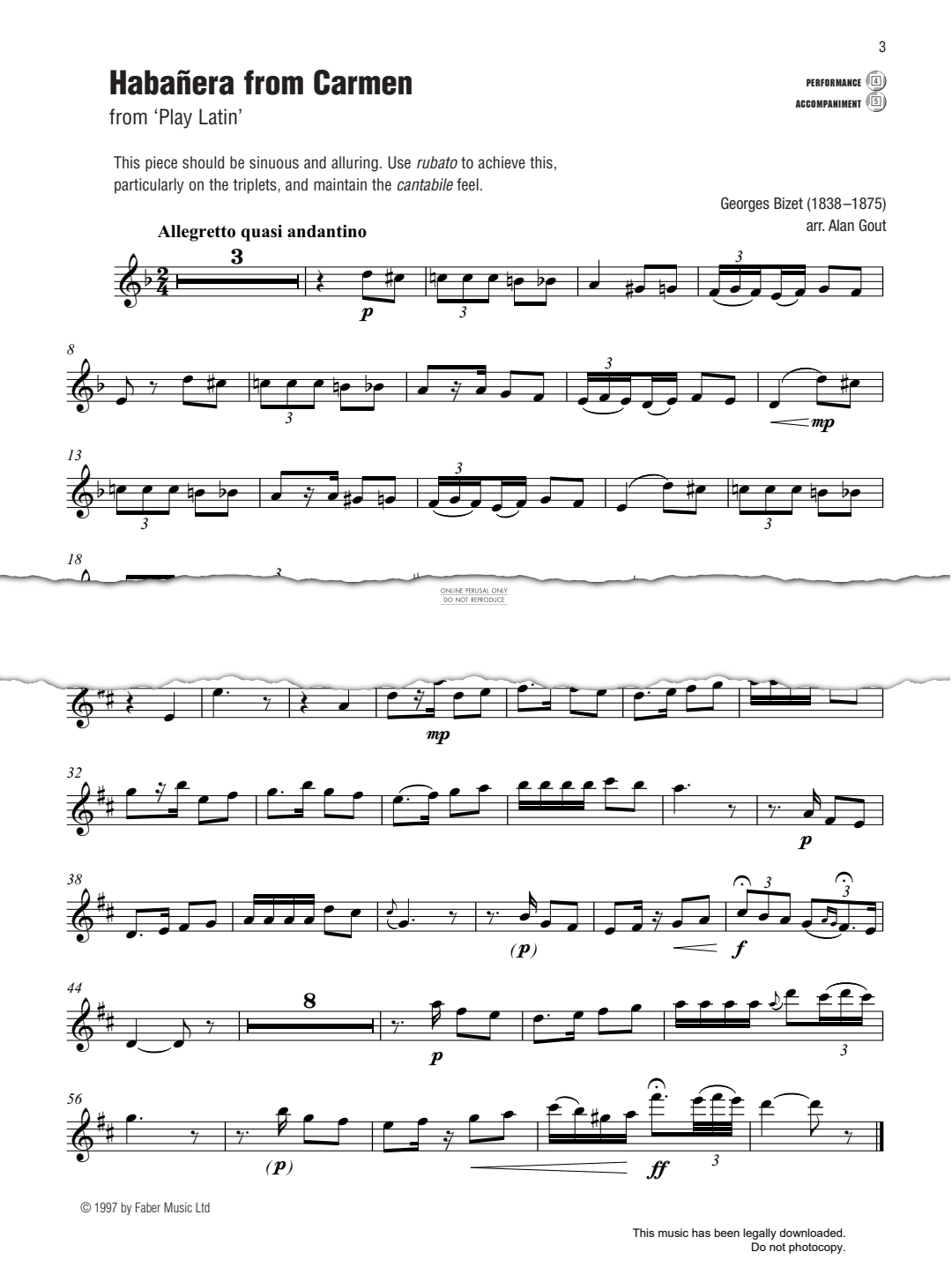 Product gallery: Page 1 of 1 Habanera from 'Carmen' (from 'Play Latin'), Georges Bizet
