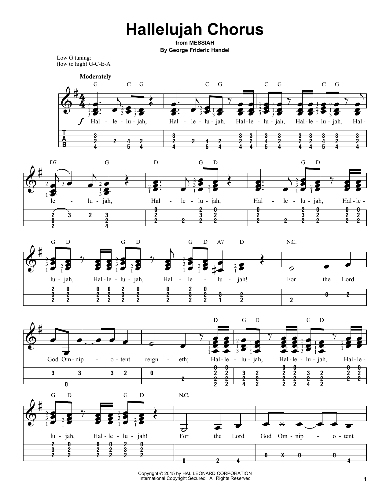 Product gallery: Page 1 of 1 Hallelujah Chorus, George Frideric Handel