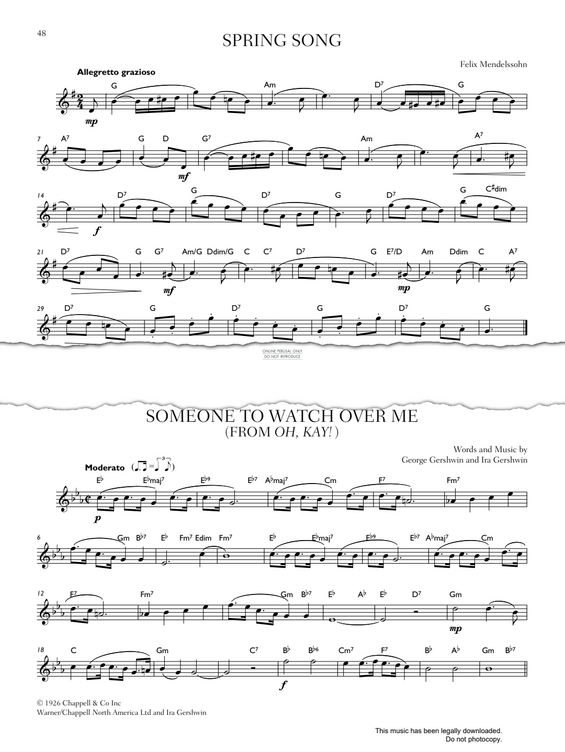Product gallery: Page 1 of 1 Spring Song, Felix Mendelssohn