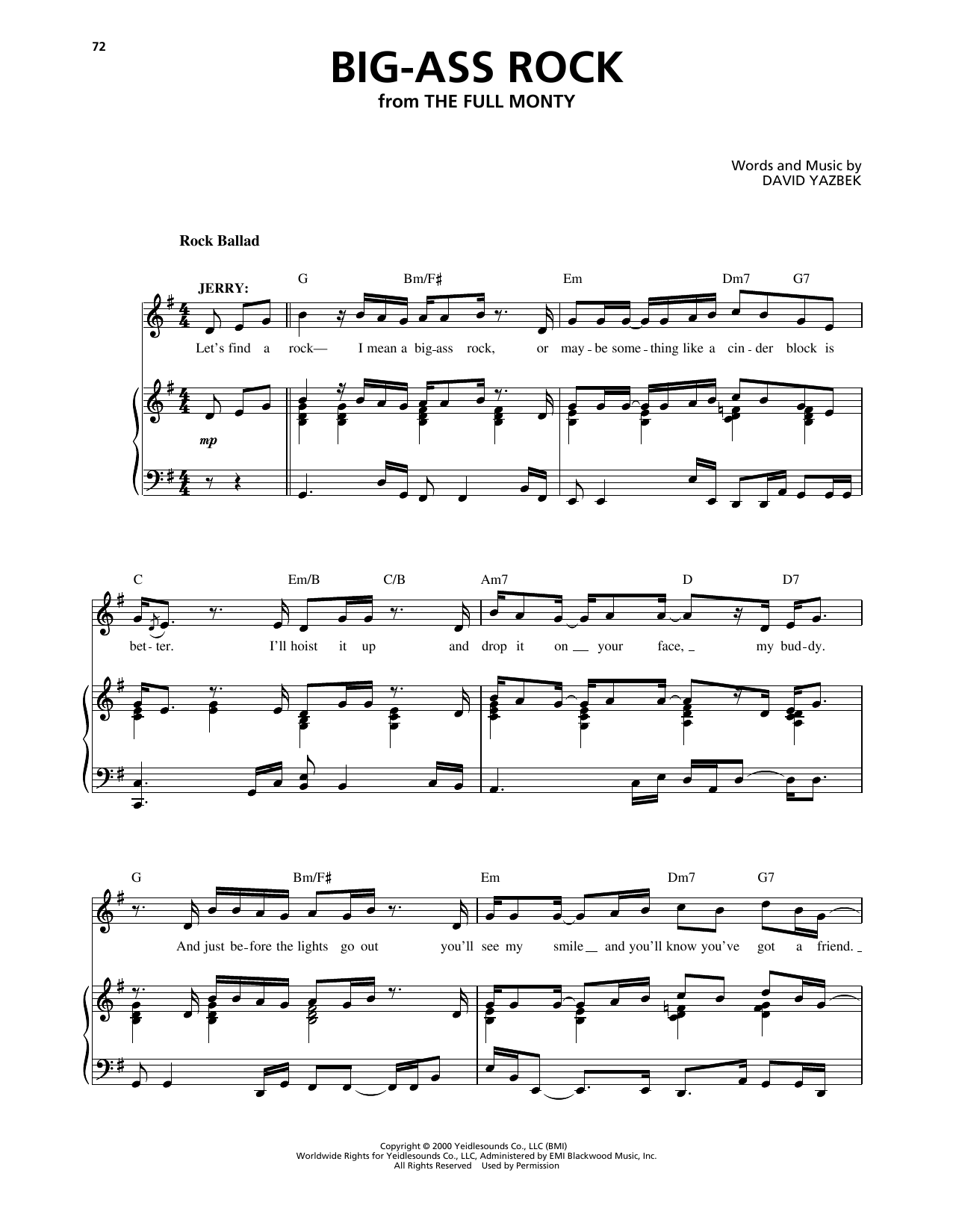 Produktbild zu: Big-Ass Rock (from The Full Monty)