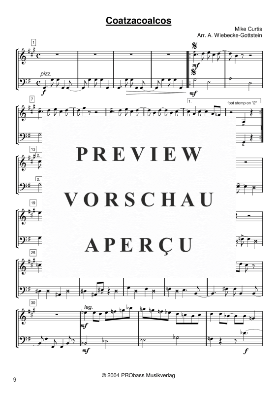 gallery: 8 Jazz Duos, , Klarinette in B und Kontrabass