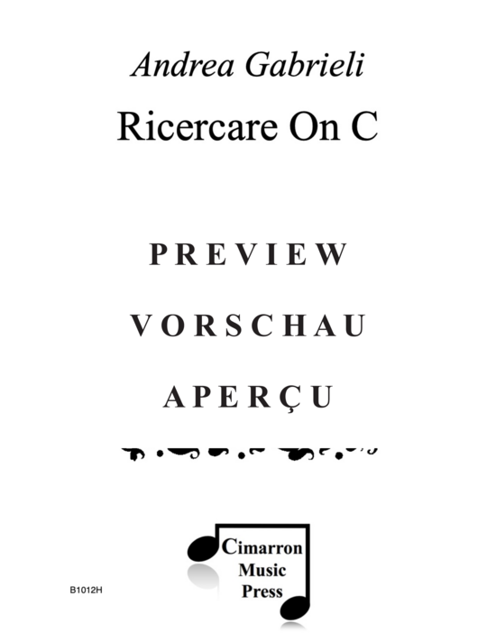 Produktgalerie: Seite 2 von 15 Ricercare , , (4 Hörner)