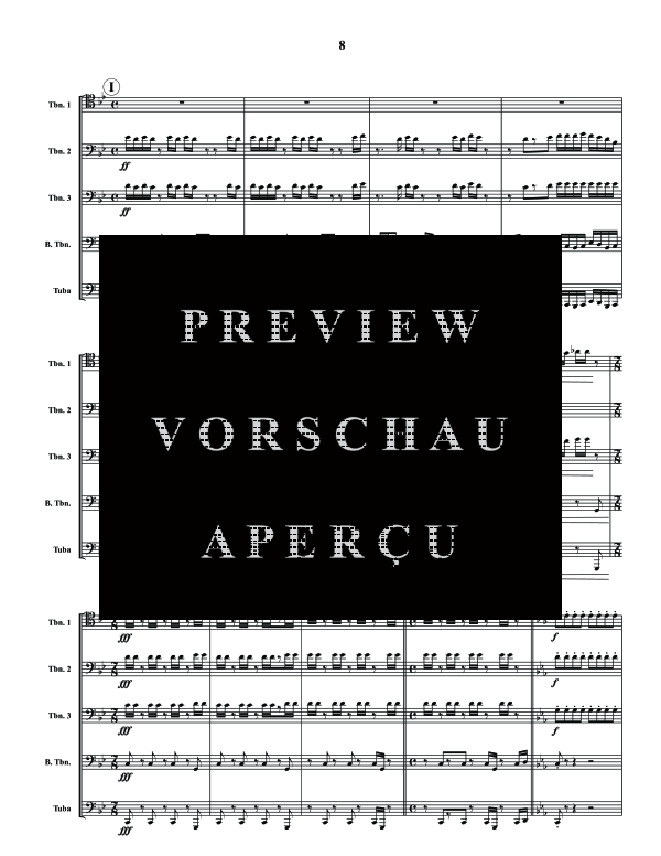 Produktgalerie: Seite 10 von 11 Cascades, , (Blechbläser Quintett 3x Posaune, Bass Posaune und Tuba)