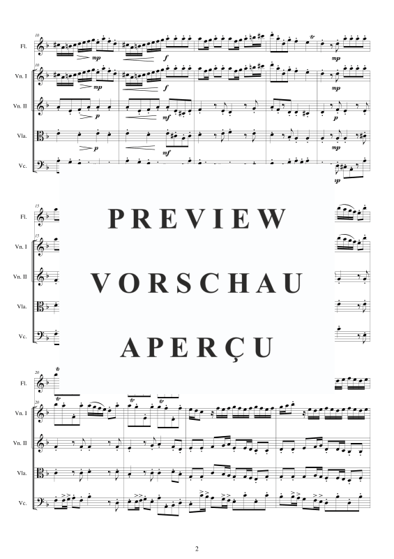 Produktgalerie: Seite 3 von 11 Concerto No.7 to 5 in D_Moll Op.5, , Querflöte Solo und Streicher Ensemble