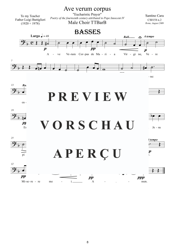 Produktgalerie: Seite 9 von 9 Ave verum corpus, , Männerchor