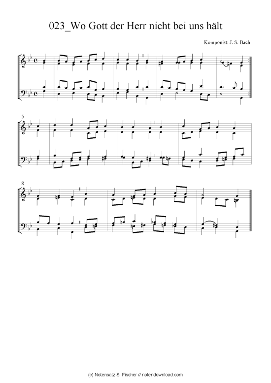 Produktbild zu: Wo Gott der Herr nicht bei uns hält J. S. Bach