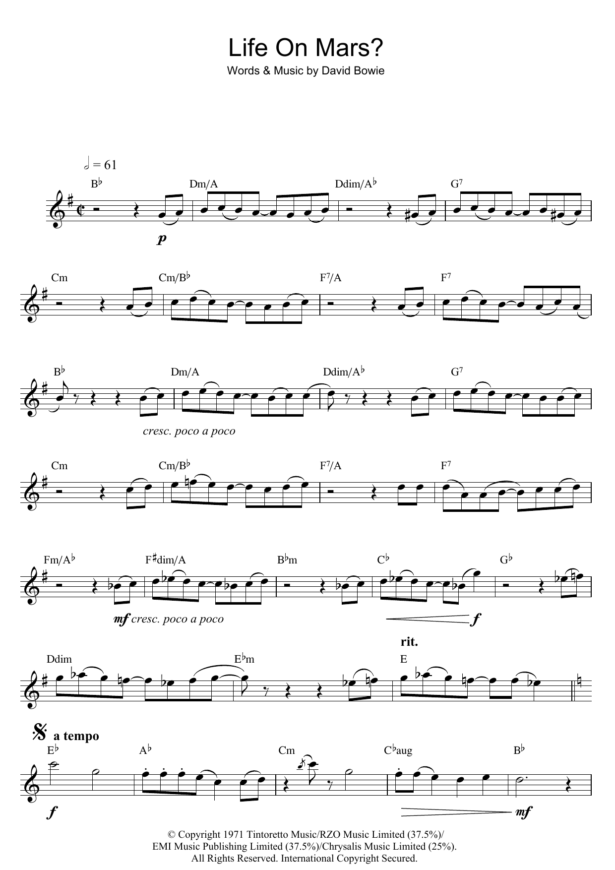 Product gallery: Page 1 of 1 Life On Mars?, David Bowie