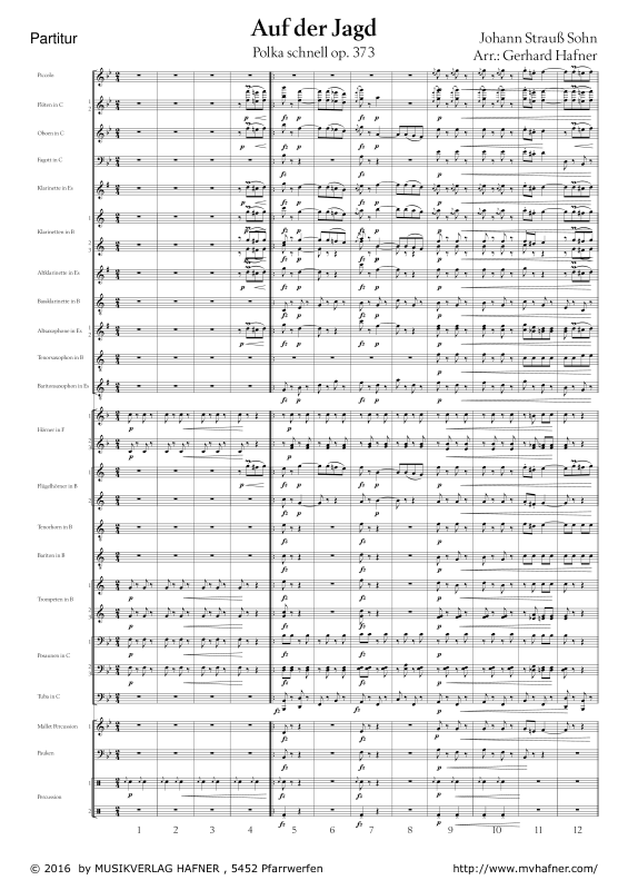 Product gallery: Page 1 of 11 Auf der Jagd, , (large wind orchestra)