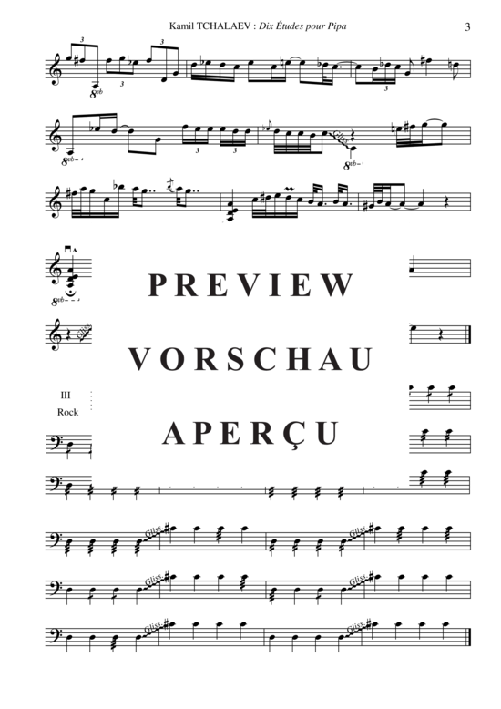 gallery: 10 Études for Pipa , , (Stimme in C)