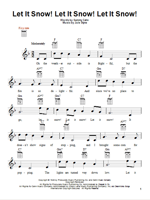 Product gallery: Page 1 of 1 Let It Snow! Let It Snow! Let It Snow!, Sammy Cahn