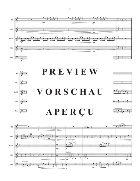 Product gallery: Page 7 of 21 Drei Inventionen , , (Woodwind Quartet)